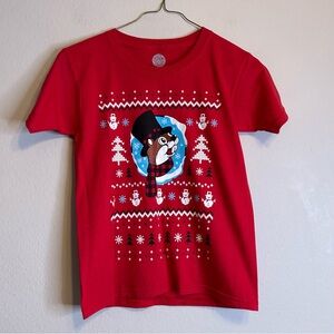 Buc-ee's Beaver Christmas Youth T-Shirt Worth Melting For Graphic Print Size YXS